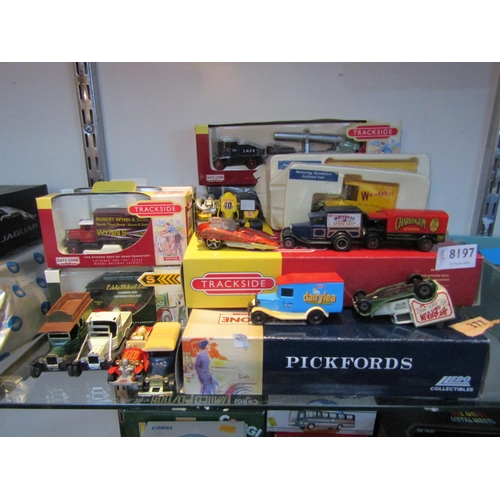 8197 - A collection of boxed and loose diecast vehicles including Lledo, Trackside, Eddie Stobart etc