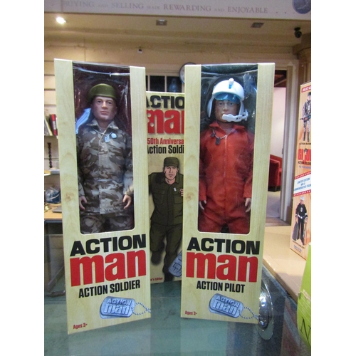 8252 - Two modern boxed Hasbro Action Man Collector Edition action figures to include AM728 Action Soldier ... 