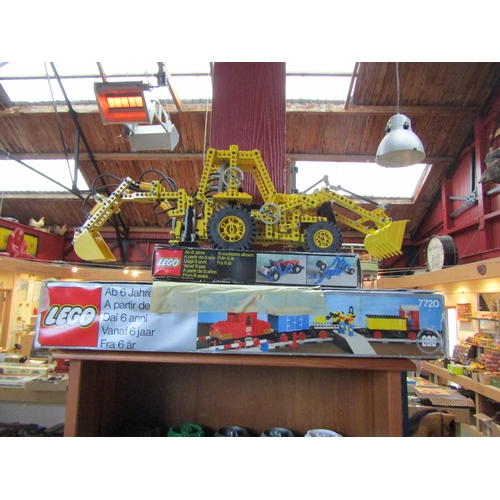 8349 - Three sets of LEGO including 7720 Diesel Freight Train, Technic 8862 Backhoe Grader and Technic 8050... 