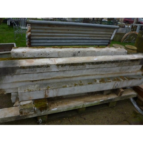 5014 - A pallet of marble kerbs, mixed sizes