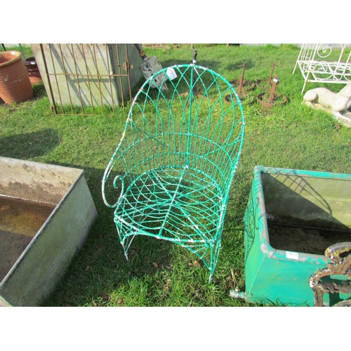 5115 - A 19th Century wirework garden chair