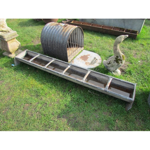 5134 - A 6ft galvanised feed trough