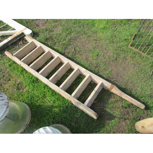 5158 - A vintage 8 tread barn ladder  (R)  £100