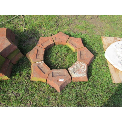 5174 - A decorative circular brick border  (R)  £30