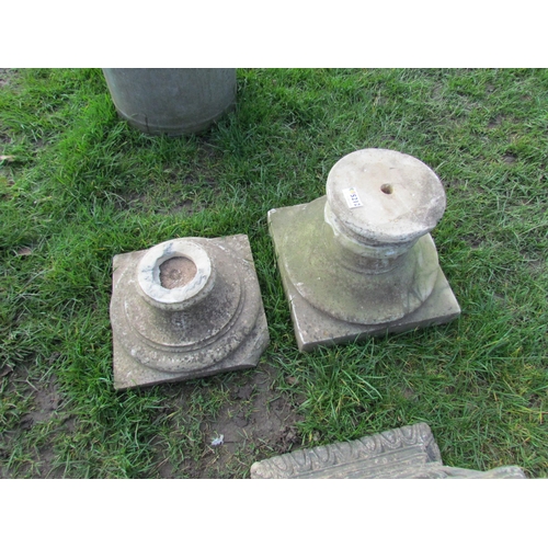 5212 - Two marble bases/socles