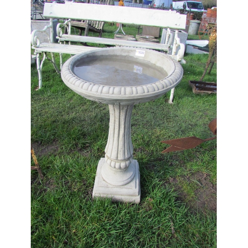 5222 - A composition birdbath, 26