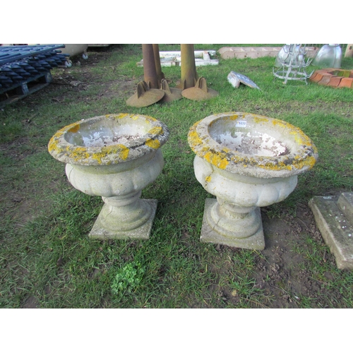 5233 - A pair of composition urns, 16