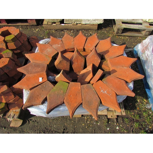 5242 - A quantity of shaped chimney bricks