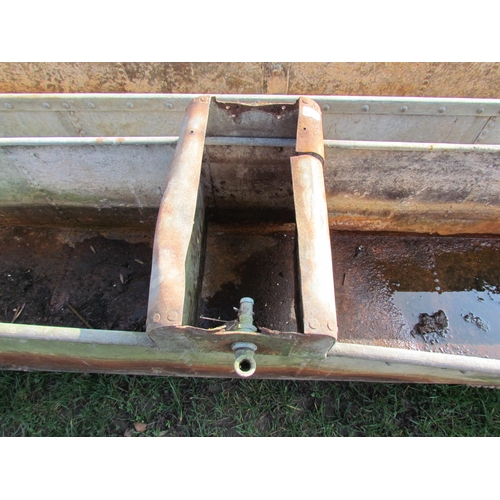 5248 - A galvanised trough, dented, 139