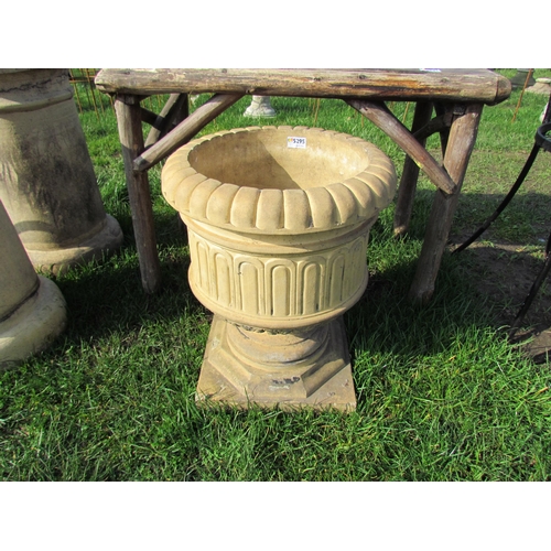 5295 - A buff terracotta patterned planter, 19