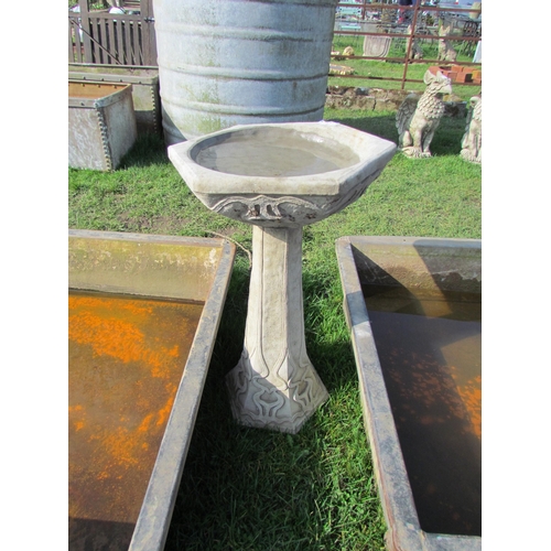 5311 - A composition Art Nouveau style birdbath, 24