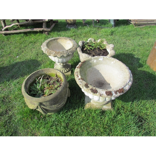 5356 - Four reconstituted planters