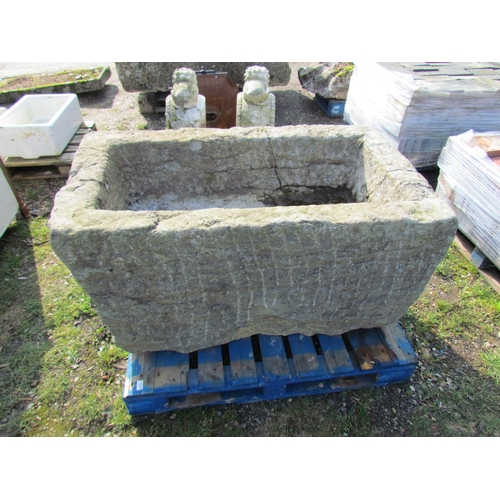 5369 - A large weathered stone trough, 52