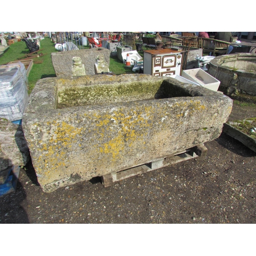 5372 - A large weathered stone trough, 72