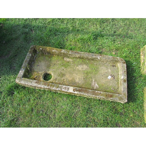 5407 - A shallow stone sink, 41.5