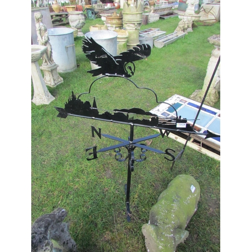 5429 - A decorative weather vane of owl in flight  (E)  £20-40