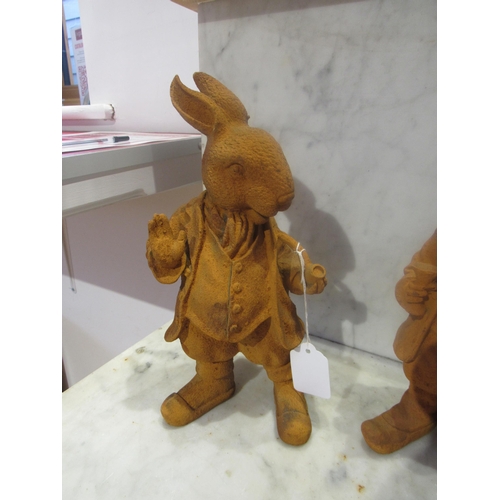 5478 - A rust effect Mr Rabbit figure, 10