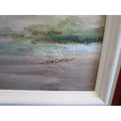 1070 - KEN CURTIS: An acrylic on board entitled 