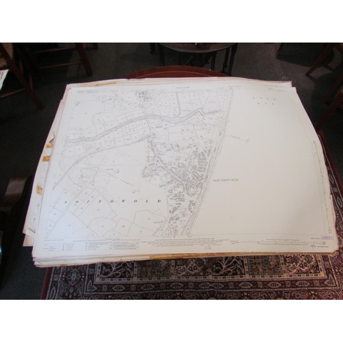 1118 - (Suffolk) Approx. 40 Ordnance Survey 25 inch to 1 mile sheet maps of Suffolk, mainly c.1920's, inclu... 