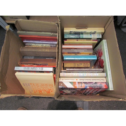 1144 - Two boxes of mixed books mostly about illustrations