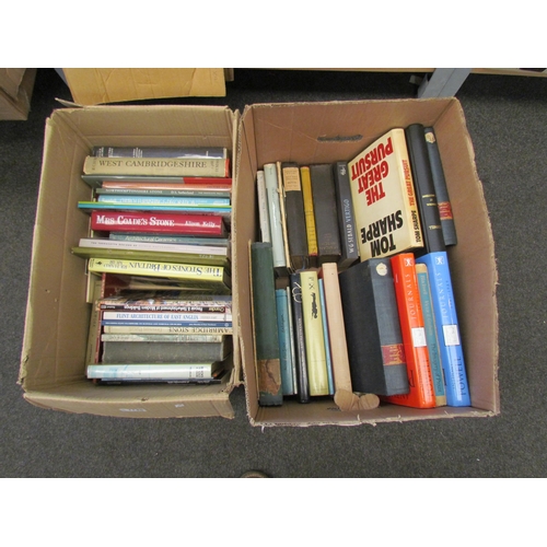 1148 - Two boxes of mixed books on architecture and stones along with other various types