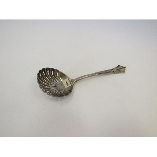 1300 - A silver sifter spoon.  Sheffield 1892