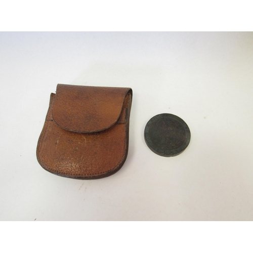 1340 - A leather cased Georgian coin 1797