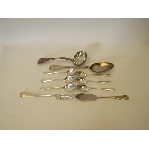 1380 - A selection of silver cutlery