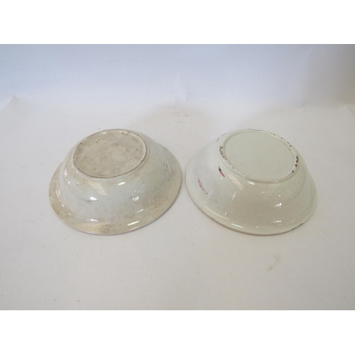 1260 - Two 19th Century Scottish spongeware bowls