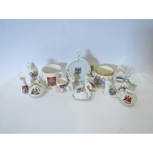 1261 - A collection of crested china and a Paragon George VI Coronation mug