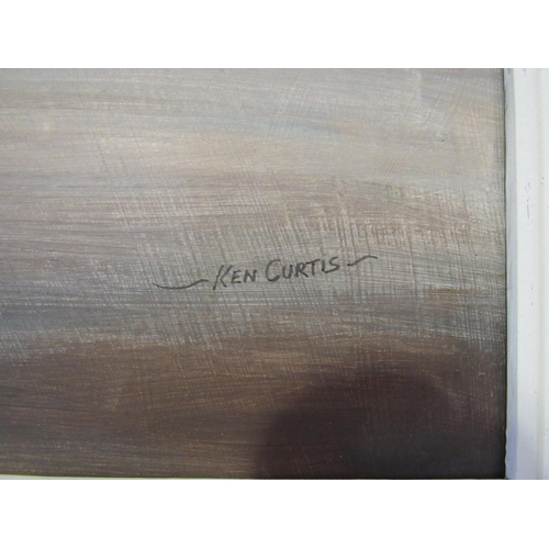 1265 - KEN CURTIS: An acrylic on board entitled 