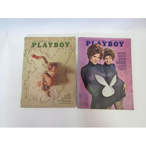 1270 - Ten vintage Playboy magazines, eight 1970's and two 1960's