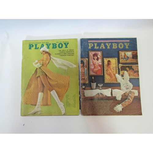 1270 - Ten vintage Playboy magazines, eight 1970's and two 1960's