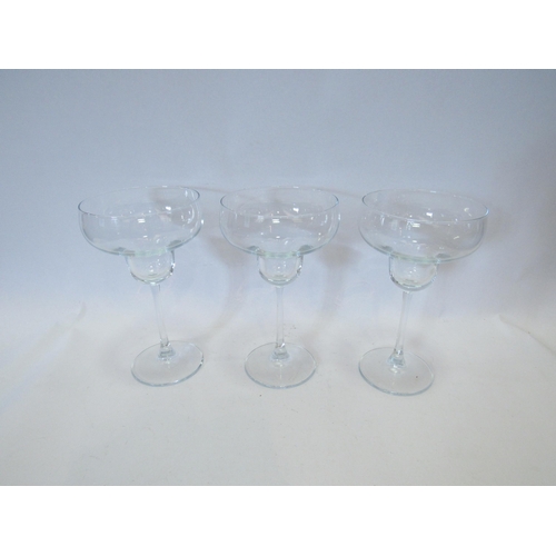 1271 - A set of six cocktail glasses, 20cm tall