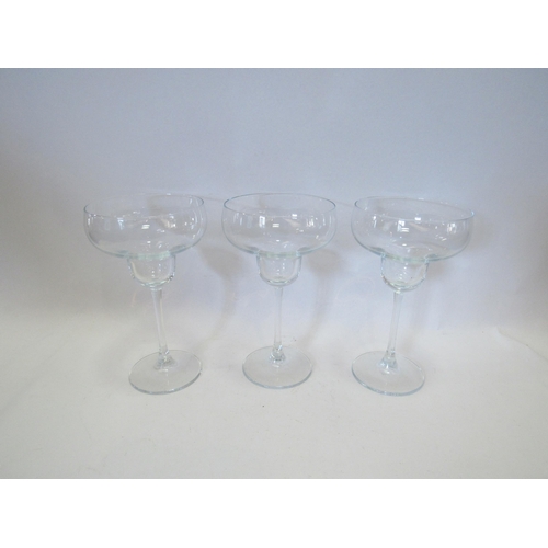 1271 - A set of six cocktail glasses, 20cm tall