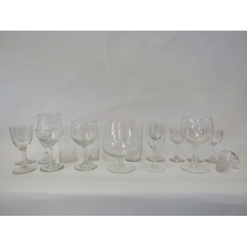 1406 - A selection of glassware including Victorian, Edwardian and 20th Century. Also a watercolour depicti... 