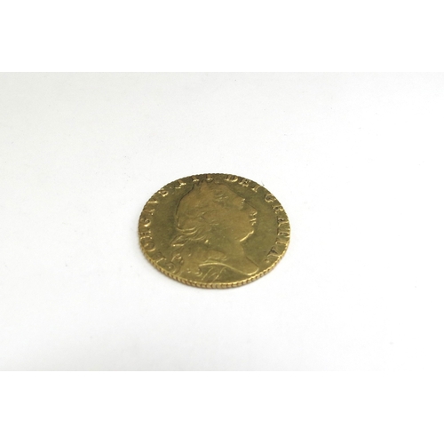 7418 - A George III 1796 gold Spade Guinea, 8.2g