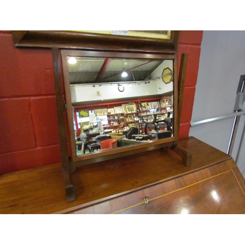 4187 - An Edwardian mahogany dressing chest tilting mirror, 49cm tall x 55cm wide