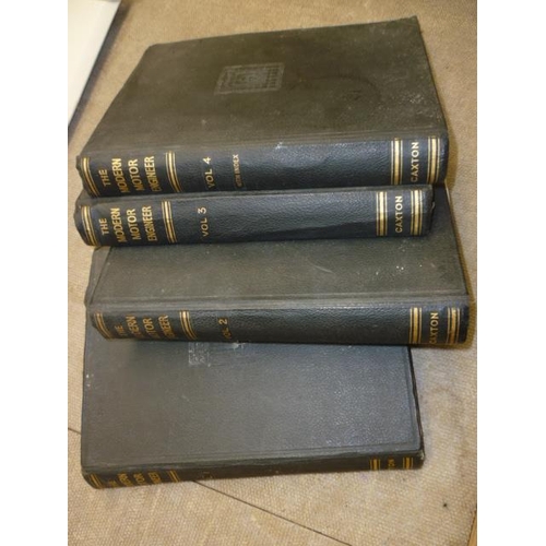 6078 - Volumes one to four of the Modern Motor engineer by Caxton  a/f     (C)