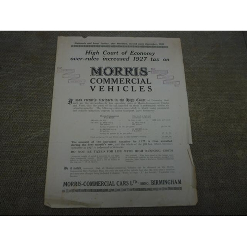 6084 - Morris - Commercial Cars Ltd., Soho, Birmingham, commercial sales persons catalogue circa 1926 conta... 