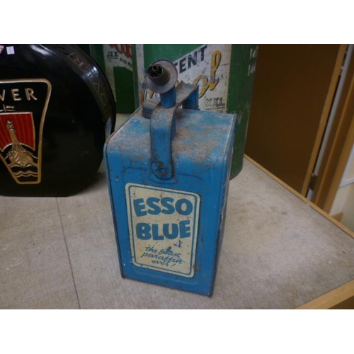 6131 - A Vintage Valor Esso Blue oil can