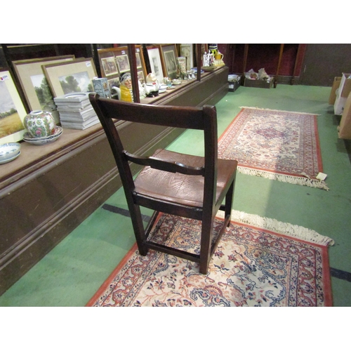 4244 - A Circa 1800 East Anglian elm and oak child's chair, 73cm tall  (R)  £55