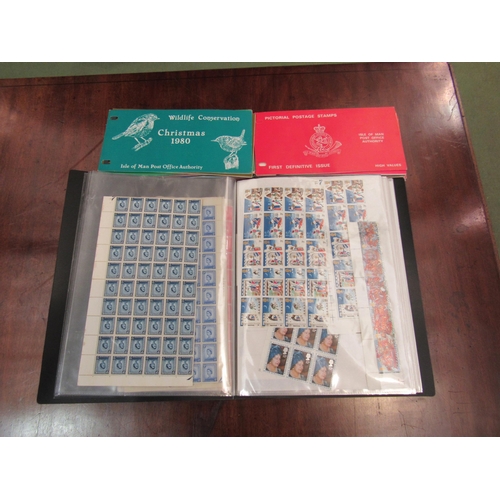 4107 - An album of stamps including Queen Elizabeth II unused/mint sheets including Isle of Man Commemorati... 