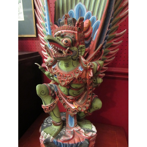 4120 - A modern polychrome Garuda sculpture, approx. 84cm tall  (E)  £40-60