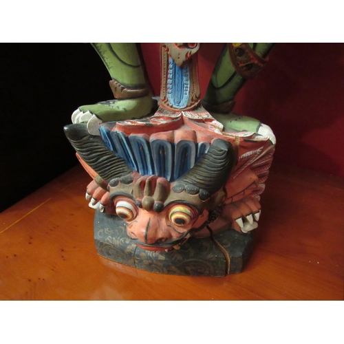 4120 - A modern polychrome Garuda sculpture, approx. 84cm tall  (E)  £40-60