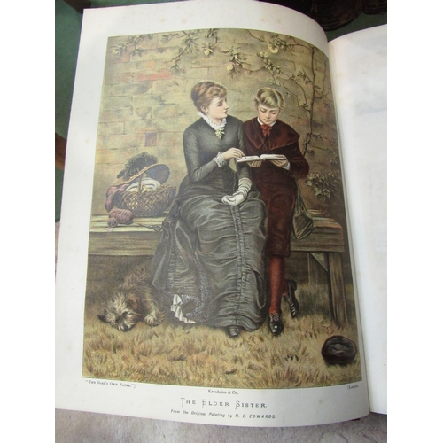 4194 - Five 19th Century Girls Own Annuals illustrated with litho plates, covers a/f