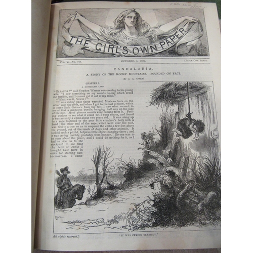 4194 - Five 19th Century Girls Own Annuals illustrated with litho plates, covers a/f