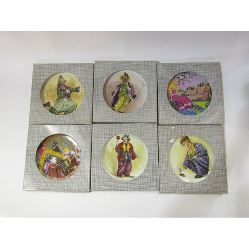 4297 - Four Gloria porcelain clown plates, 15cm and six similar various fairy stories, all boxed