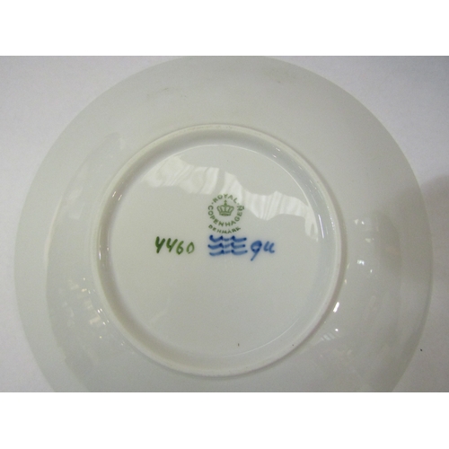 4325 - Three Copenhagen plates largest 23cm diameter together with a Denmark Landline pin dish