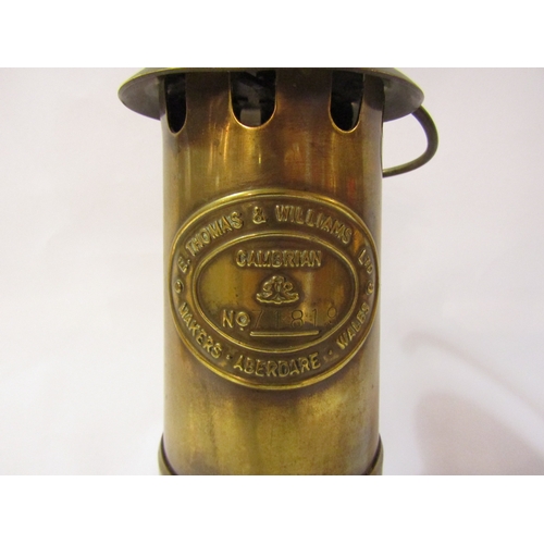 4335 - An E. Thomas & Williams Ltd brass miner's lamp